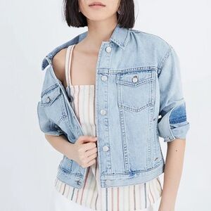 Madewell Boxy Crop Jean Jacket EUC